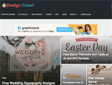 Tablet Screenshot of designcrawl.com